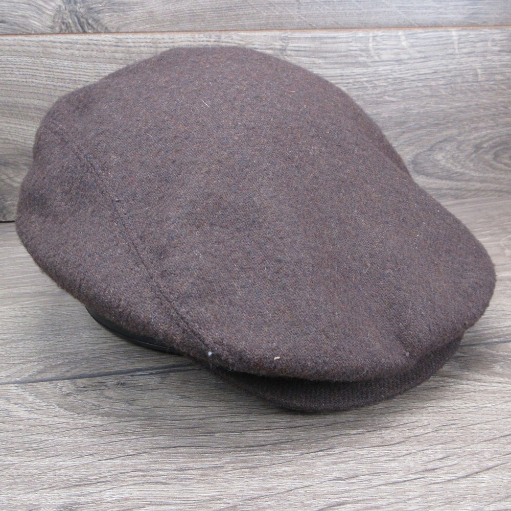 VINTAGE Totes Hat Newsboy Flat Cap Mens XL Brown Ivy Cabbie Academic Classic
